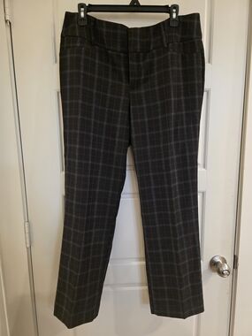 Apt. 9 Black and Gray Plaid Dress Pants